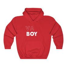 Load image into Gallery viewer, VA Boy White Hooded Sweatshirt