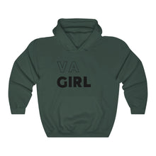 Load image into Gallery viewer, VA Girl Black Hooded Sweatshirt