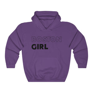 Boston Girl Black Hooded Sweatshirt