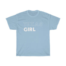 Load image into Gallery viewer, Texas Girl White Unisex Heavy Cotton Tee