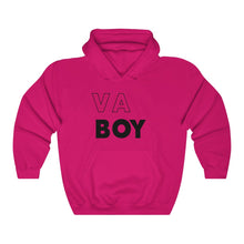 Load image into Gallery viewer, VA Boy Black Hooded Sweatshirt