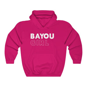 Bayou Girl White Hooded Sweatshirt