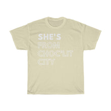 Load image into Gallery viewer, She's Choc'Lit City Unisex Heavy Cotton Tee
