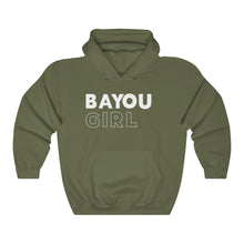 Load image into Gallery viewer, Bayou Girl White Hooded Sweatshirt