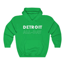 Load image into Gallery viewer, Detroit All-Day White Hooded Sweatshirt