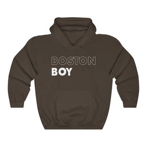 Boston Boy White Hooded Sweatshirt