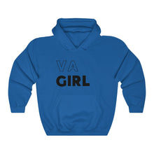Load image into Gallery viewer, VA Girl Black Hooded Sweatshirt