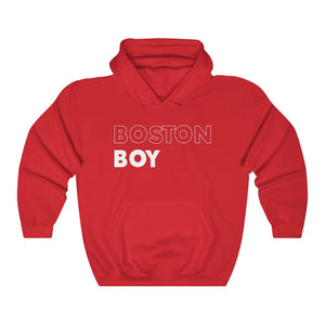 Boston Boy White Hooded Sweatshirt