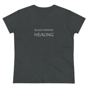 Black Woman Healing Midweight Cotton Tee