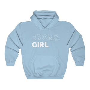 Bronx Girl White Hooded Sweatshirt