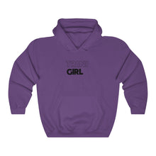 Load image into Gallery viewer, Trini Girl Black Hooded Sweatshirt