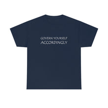 Load image into Gallery viewer, Govern Yourself Unisex Heavy Cotton Tee