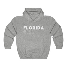 Load image into Gallery viewer, Florida Girl White Hooded Sweatshirt