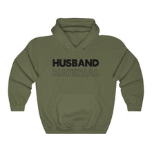 Load image into Gallery viewer, Husband Material Black Hooded Sweatshirt