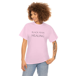Black Man Healing Unisex Heavy Cotton Tee