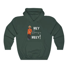 Load image into Gallery viewer, Hey Boy Heey! White Logo Hooded Sweatshirt