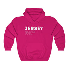 Load image into Gallery viewer, Jersey Boy White Hooded Sweatshirt