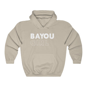 Bayou Girl White Hooded Sweatshirt