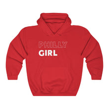 Load image into Gallery viewer, Philly Girl White Hooded Sweatshirt