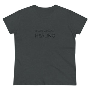Black Woman Healing Midweight Cotton Tee