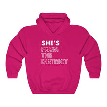 Load image into Gallery viewer, She's From the District Unisex Heavy Blend™ Hooded Sweatshirt