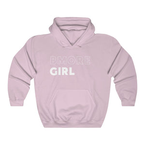 BMore Girl White Hooded Sweatshirt