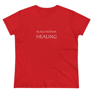 Black Woman Healing Midweight Cotton Tee