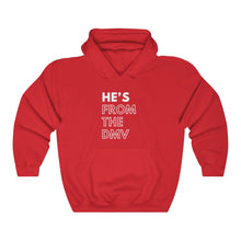 Load image into Gallery viewer, He's From the DMV Unisex Heavy Blend™ Hooded Sweatshirt