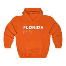 Load image into Gallery viewer, Florida Boy White Hooded Sweatshirt