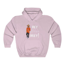 Load image into Gallery viewer, Hey Boy Heey! White Logo Hooded Sweatshirt