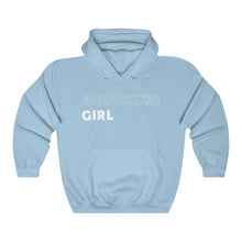 Load image into Gallery viewer, Brooklyn Girl White Hooded Sweatshirt