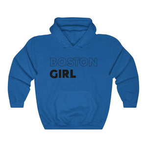 Boston Girl Black Hooded Sweatshirt
