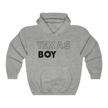 Load image into Gallery viewer, Texas Boy Black Hooded Sweatshirt