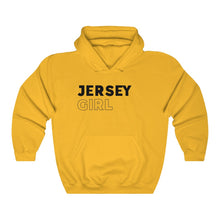Load image into Gallery viewer, Jersey Girl Black Hooded Sweatshirt