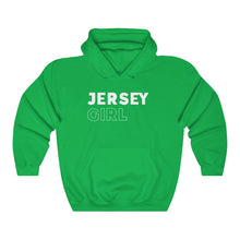 Load image into Gallery viewer, Jersey Girl White Hooded Sweatshirt