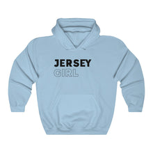Load image into Gallery viewer, Jersey Girl Black Hooded Sweatshirt