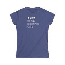 Load image into Gallery viewer, She's from Choc'Lit City Women's Softstyle Tee