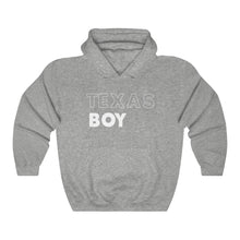 Load image into Gallery viewer, Texas Boy White Hooded Sweatshirt