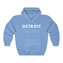 Load image into Gallery viewer, Detroit All-Day White Hooded Sweatshirt