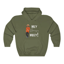 Load image into Gallery viewer, Hey Boy Heey! White Logo Hooded Sweatshirt
