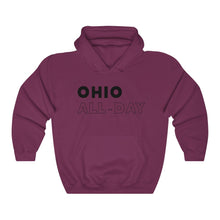Load image into Gallery viewer, Ohio All-Day Black Hooded Sweatshirt