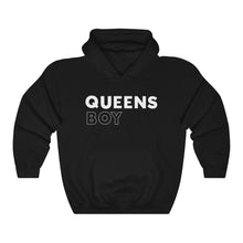 Load image into Gallery viewer, Queens Boy White Hooded Sweatshirt
