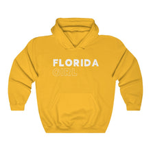 Load image into Gallery viewer, Florida Girl White Hooded Sweatshirt