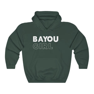 Bayou Girl White Hooded Sweatshirt