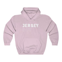 Load image into Gallery viewer, Jersey Boy White Hooded Sweatshirt