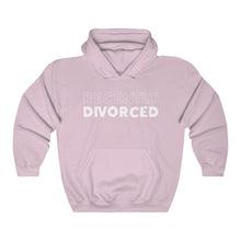 Load image into Gallery viewer, Recently Divorced White Hooded Sweatshirt