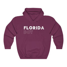 Load image into Gallery viewer, Florida Boy White Hooded Sweatshirt