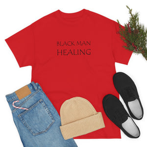 Black Man Healing Unisex Heavy Cotton Tee