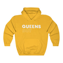 Load image into Gallery viewer, Queens Boy White Hooded Sweatshirt