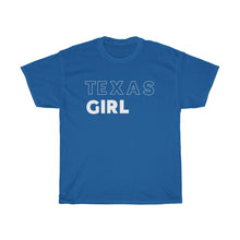 Load image into Gallery viewer, Texas Girl White Unisex Heavy Cotton Tee